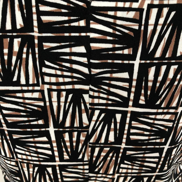 Calvin Klein Sleeveless Scoop Neck Bamboo Print Top Black Tan Wht Sz S NWOT - Picture 9 of 15